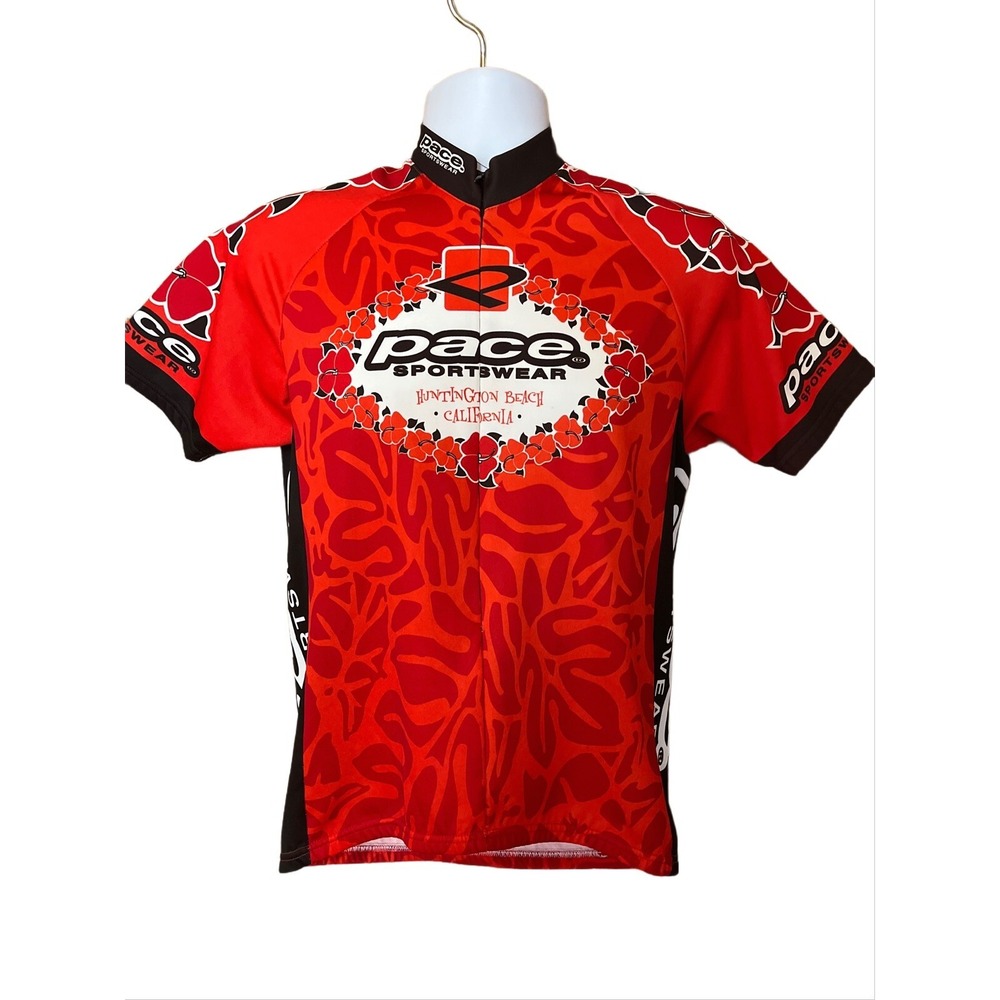 Pace Mens Cycling Jersey Huntington Beach California shop 1/2 zip Men's Medium